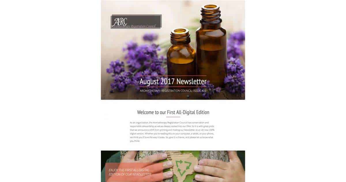 August 2017 Aromatherapy Registration Council 2364